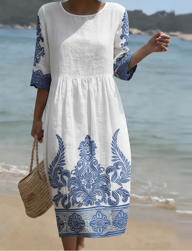 June | Embroidered Floral Dress