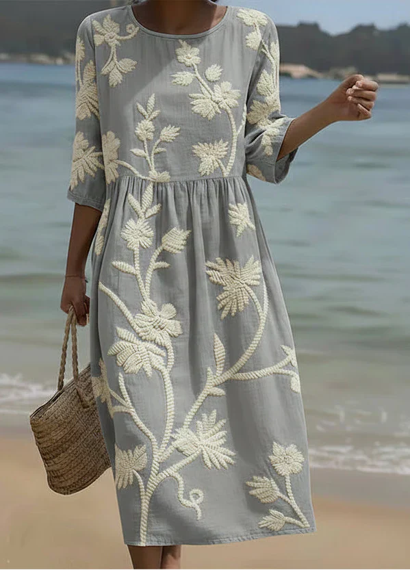 Sydney | Embroidered Floral Dress