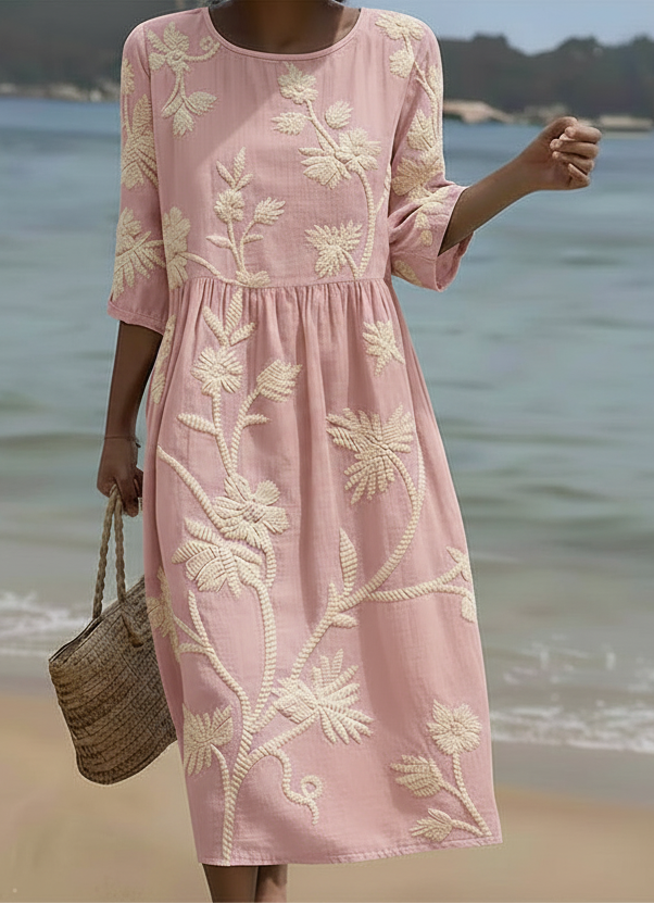 Brianna | Embroidered Floral Dress