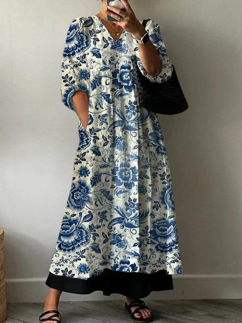 Alexandra | Elegant Dress with Floral Print