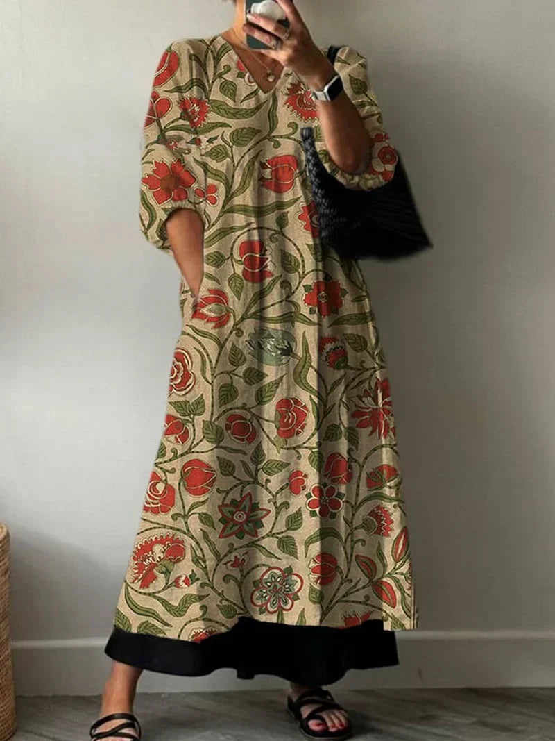 Abigail | Elegant Dress with Floral Print