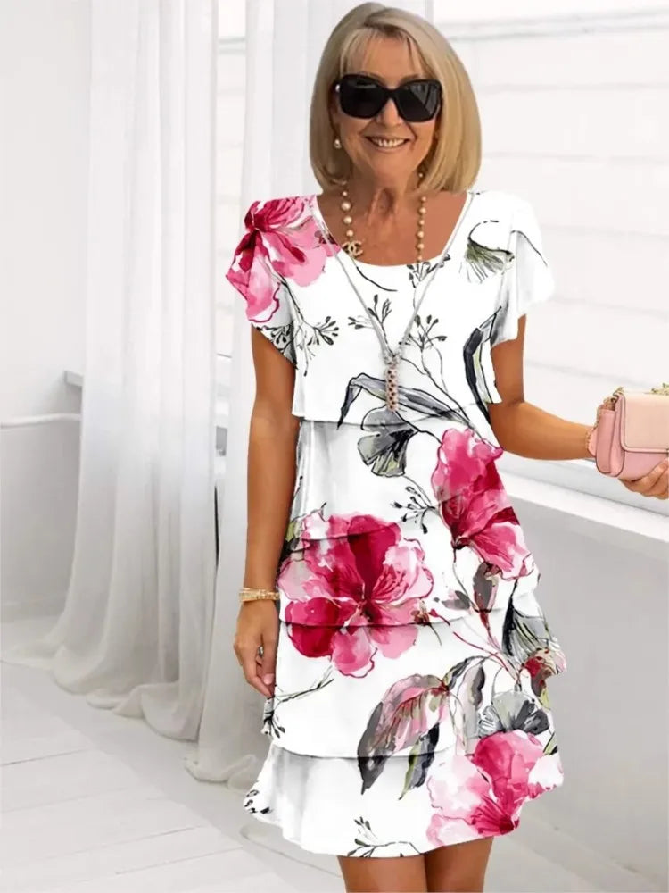 Éliane | Pink Blossom Dress